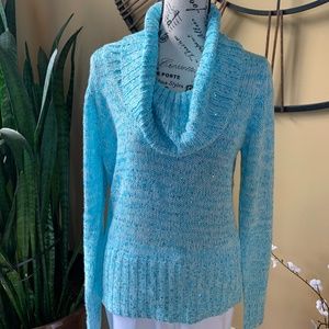 I.e.i Turquoise  Sequenced Sweater